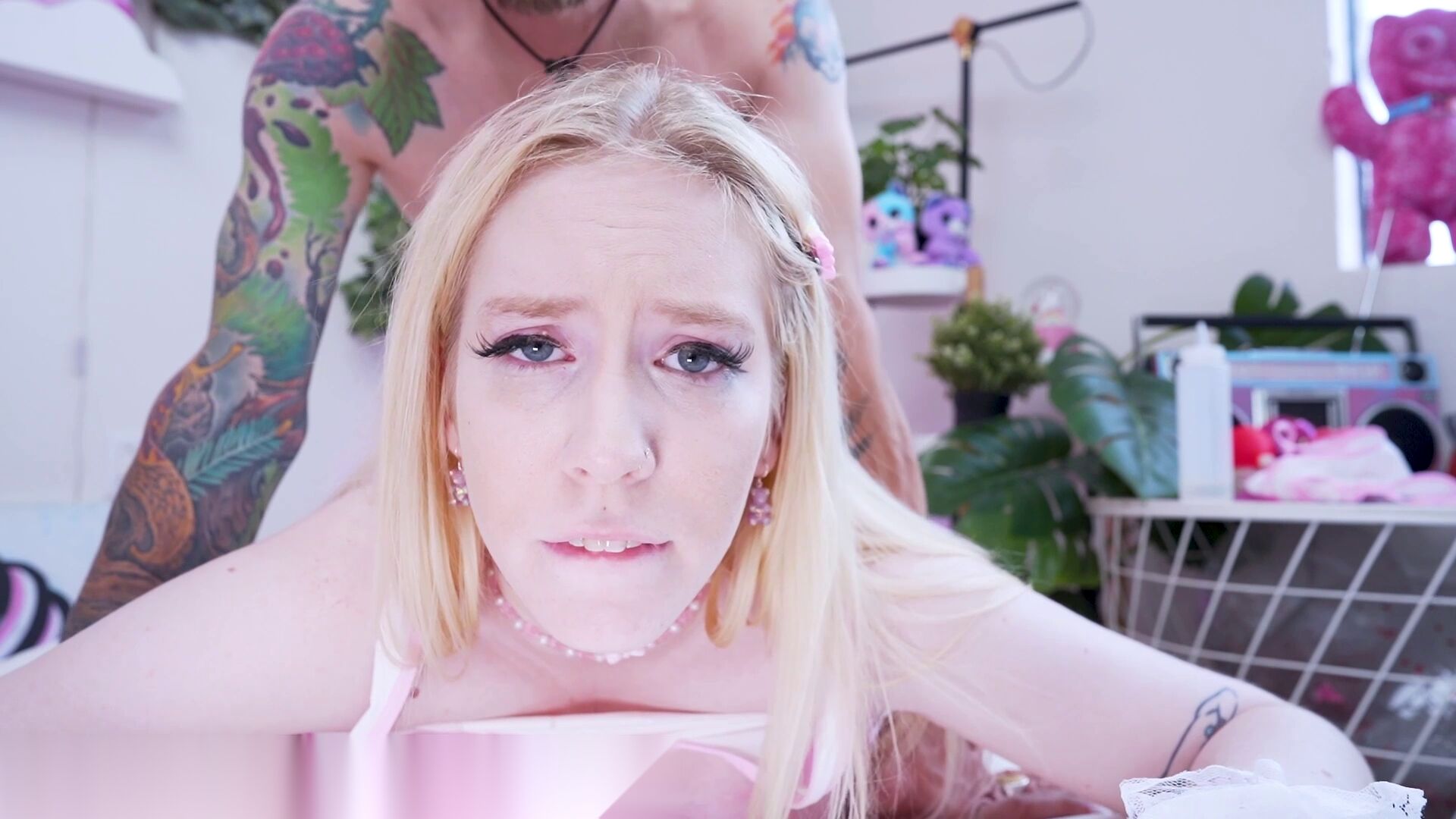 Busty Blonde's Pumped Pussy POV